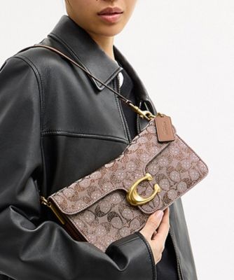 ＜COACH＞タビー　ショルダー　バッグ　２６・クリスタル　シグネチャー　ジャカード